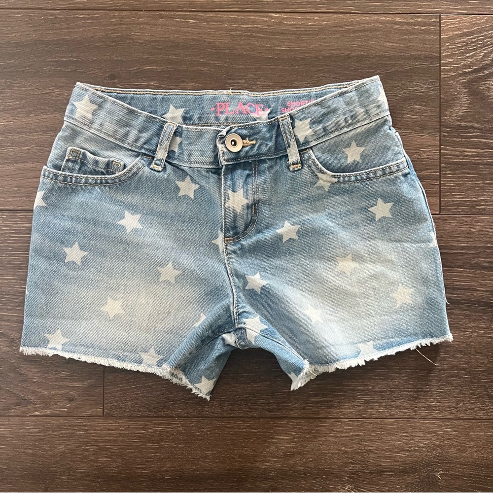 Children’s Place Star Denim Jean Shorts, Size 8